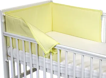 Ložní povlečení Babyrenka ochranný límec do postýlky 180 Uni yellow