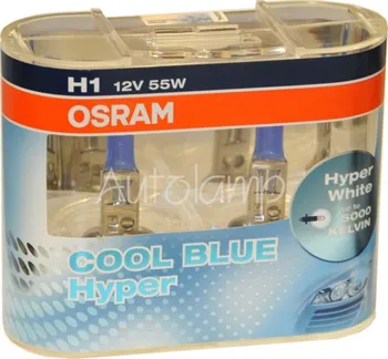Autožárovka H1 55W Osram Cool Blue Hyper sada