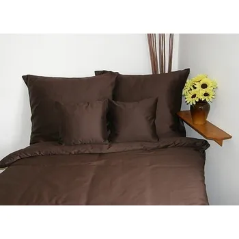 Povlečení Olzatex Ložní povlečení francie bavlněný satén hnědé 