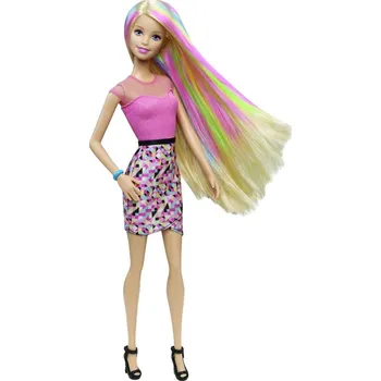Panenka Barbie Duhové vlasy