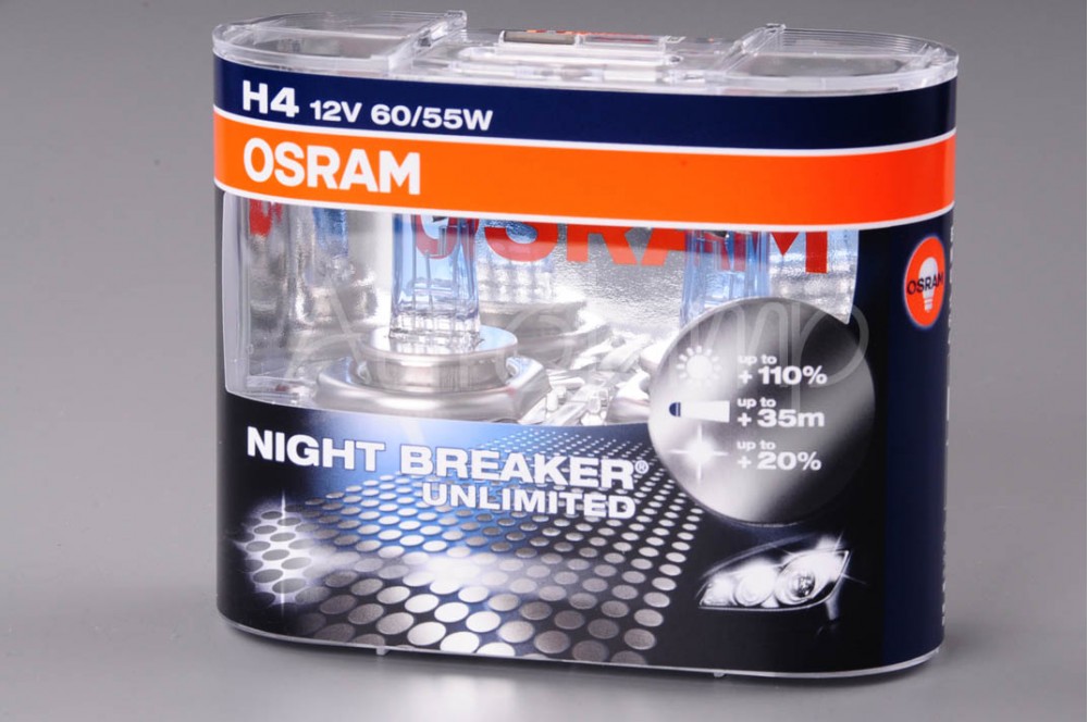 H4 60/55W Osram Night Breaker Unlimited sada 