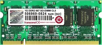 Operační paměť Transcend 1 GB DDR2 667 MHz (TS128MSQ64V6J)