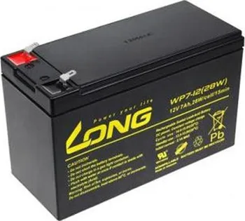 Článková baterie Olověný akumulátor Long 12V 7Ah F1