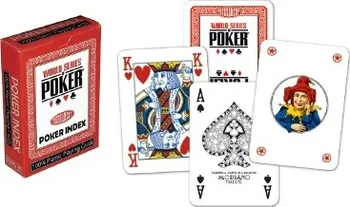 Pokerová karta Poker karty WSOP regular index červené
