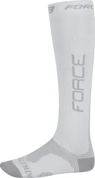 Pánské ponožky Ponožky Force Athletic Pro kompres bílé / šedé