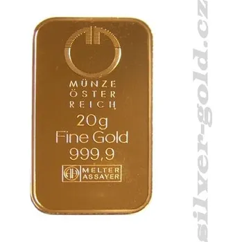 Investiční zlatá cihla 20g