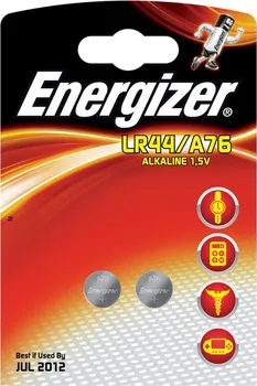 Článková baterie Energizer LR44/A76 2 ks