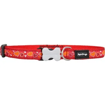 Obojek pro psa Red Dingo obojek 12 mm x 20-32 cm