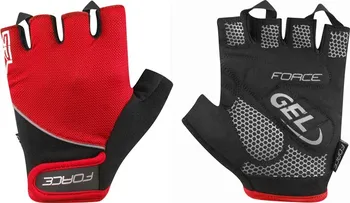 Cyklistické rukavice Rukavice Force Gel red L