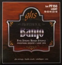 Struna pro kytaru a smyčcový nástroj Struny pro banjo GHS PF 150 Light
