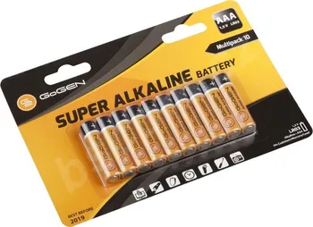 Článková baterie Gogen AAA Super Alkaline 10ks