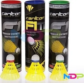 Badmintonový košíček CARLTON F1 Yellow 6ks