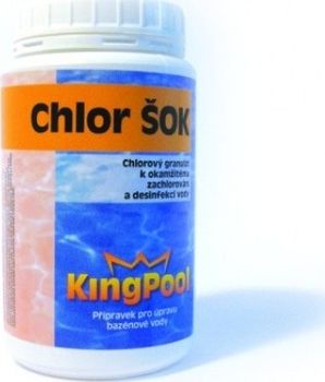 Bazénová chemie Kingpool Chlor šok 1 kg