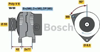 Alternátor Alternátor Bosch (0 123 310 054) FORD