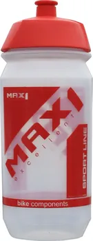 Láhev Max1 Tank 0,6 l transparentní červená