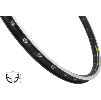 Remerx Jumbo černý 559 x 23 32 děr Ráfek na kolo Remerx Jumbo černý 559 x 23 32 děr