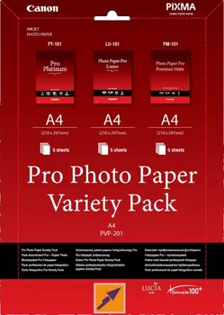 Fotopapír Canon PVP-201 PRO, A4 fotopapír Variety Pack