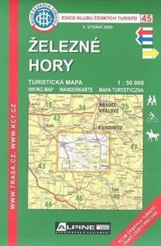 45 Železné hory 1:50 000 - KČT (2017, mapa)