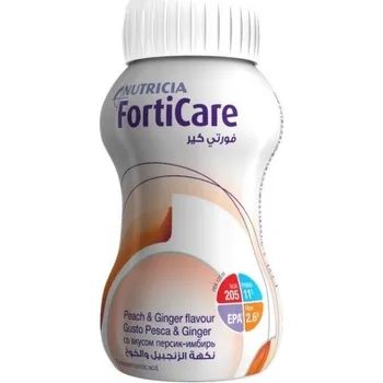 Speciální výživa FortiCare Broskev a zázvor por.sol. 4x125ml