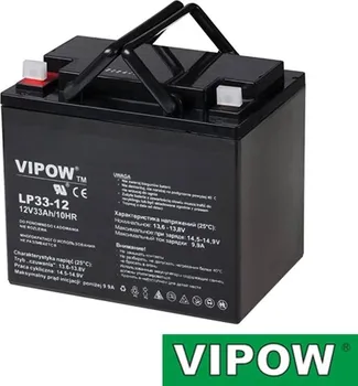 Trakční baterie Baterie olověná 12V/33Ah VIPOW bezúdržbový akumulátor