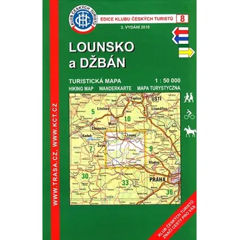 KČT 8 Lounsko a Džbán 1:50 000