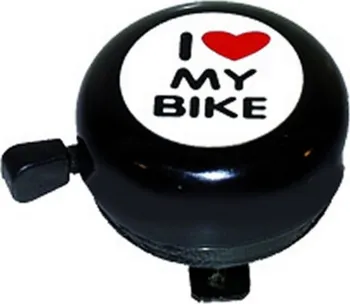 Zvonek na kolo Zvonek I love my bike - černý