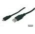 Datový kabel DIGITUS USB 2.0 USB A samec na USB micro B samec, 2x stíněný, 1m (AK-300110-010-S)