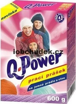 Q power prášek na jemné prádlo a vlnu600g