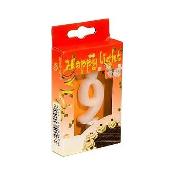 Dortová svíčka Svíčka dortová -9- krabička 70mm (7914)