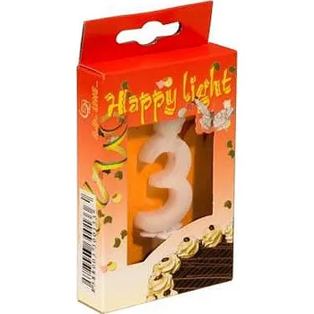 Dortová svíčka Svíčka dortová -3- krabička 70mm (7908)