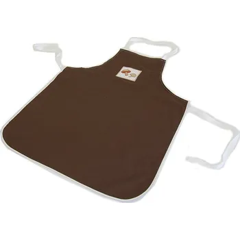 Kuchyňská zástěra Zástěra kuchyňská hnědá s výšivkou 70x80cm