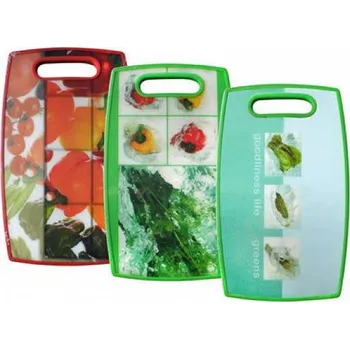 Kuchyňské prkénko Banquet Krájecí prkenko plastové 36x22 cm MIX