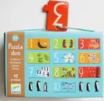 Djeco - Duo puzzle čísla - 20 dílů Djeco