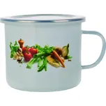 hrnek smaltovaný 0,9l Zelenina