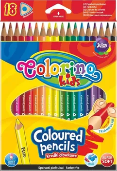 Pastelka Pastelky  Colorino Kids trojhranné 18 barev (1 fluo )