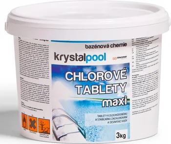 Bazénová chemie Krystalpool chlorové tablety maxi