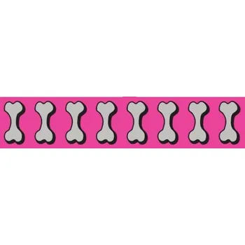 Red Dingo reflexní přepínací vodítko 25 mm x 2 m, tmavě růžové