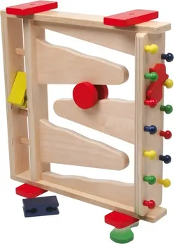 Dřevěná hračka Kuličková dráha 3v1 