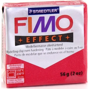Modelovací hmota Fimo Effect 56 g metalická rubínová