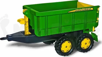 Dětské šlapadlo Vlečka za traktor John Deere vyklápěcí zelená
