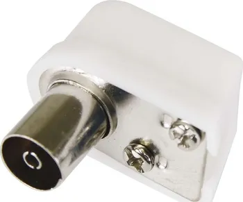 Síťový kabel Konektor IEC zásuvka zacvakávací úhlový, 10 ks