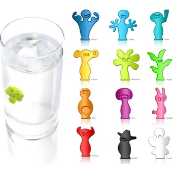 Vacuvin Party Přísavky na skleničky 12 ks Party nádobí Vacuvin Party Přísavky na skleničky 12 ks