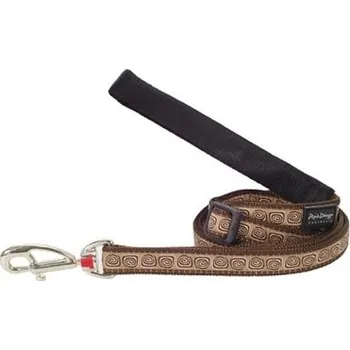Red Dingo vodítko 25 mm x 1,8 m se vzorem, Hypno Brown