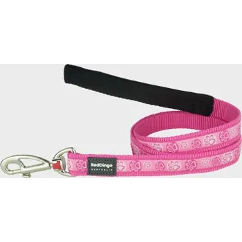 Red Dingo vodítko 25 mm x 1,8 m se vzorem, Paw Impressions
