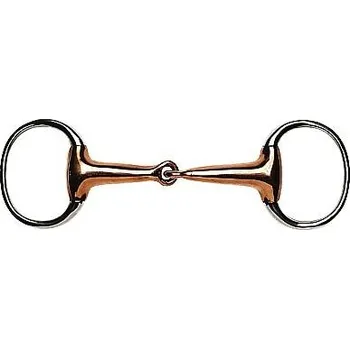 Udidlo pro koně Feeling Oliva Odlehčená s měděným udítkem 21 mm