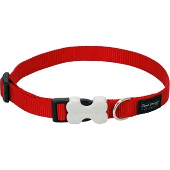 Obojek pro psa Red Dingo obojek jednobarevný 18 mm x 30 - 45 cm