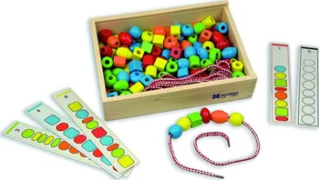 Dětské navlékací korálky Andreu Toys Box s korálky na navlékání