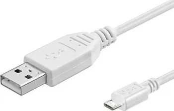 Datový kabel USB kabel 2.0, micro USB A(M) - micro USB B(M), 1.8m bílý