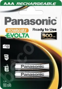 Článková baterie PANASONIC AAA 2ks 900 mAh Evolta (HHR-4XXE/2BC)