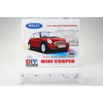 autíčko Welly Mini Cooper 1300 červený